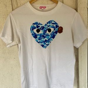 CDG x BAPE Collab tee